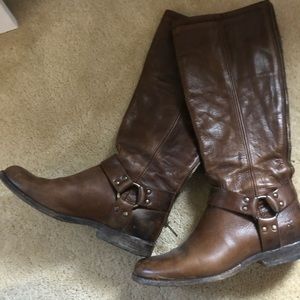Brown frye boots